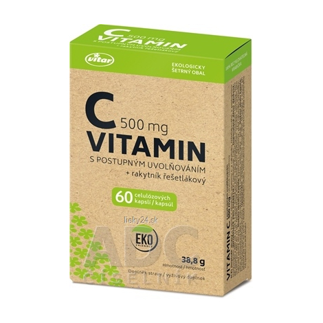 VITAR VITAMÍN C 500 mg + rakytník