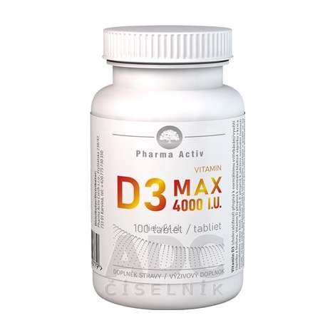 E-shop Pharma Activ Vitamin D3 MAX 4000 I.U.