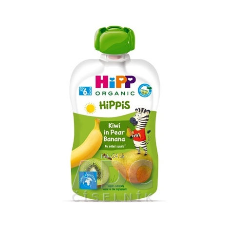 E-shop HiPP HiPPis 100% Ovocie Hruška Banán Kiwi