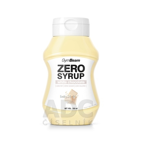 GymBeam ZERO SYRUP white chocolate