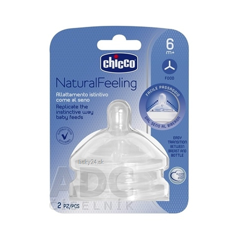 CHICCO Cumlík na fľašu Natural Feeling