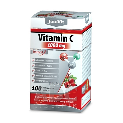 E-shop JutaVit Vitamín C 1000 mg + D3 400 IU + zinok 15mg