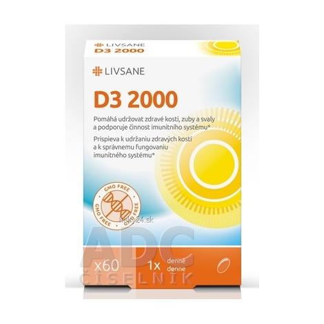 LIVSANE Vitamín D3 2000 IU