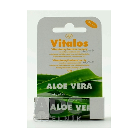 VITALOS Balzam na pery aloe vera SPF 15