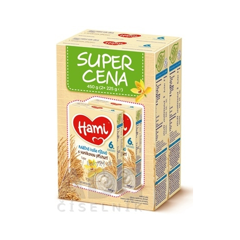 Hami mliečna kaša ryžová s vanilkovou príchuťou