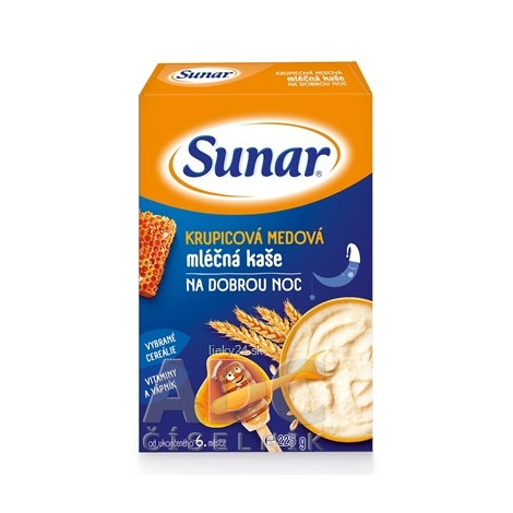 Sunar KRUPICOVÁ MEDOVÁ KAŠA mliečna NA DOBRÚ NOC