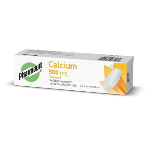 Walmark Calcium 500 mg Pharmavit 20 šumivých tabliet