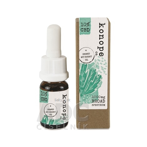 konope co. 10% + ORANICKÝ MCT KOKOSOVÝ OLEJ