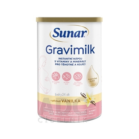 E-shop Sunar Gravimilk s príchuťou vanilka