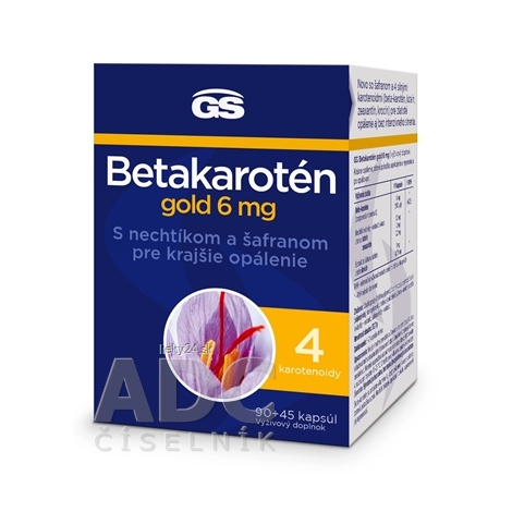 GS Betakarotén gold 6 mg 90+45cps
