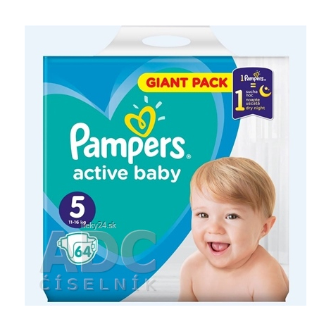 E-shop PAMPERS active baby Giant Pack 5 Junior