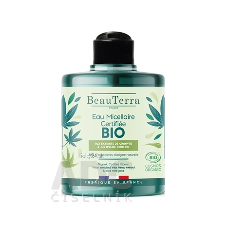 BeauTerra MICELÁRNA VODA BIO Aloe Vera a konope