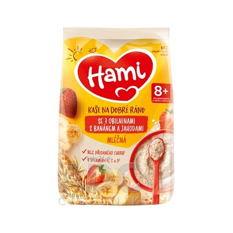E-shop Hami mliečna kaša so 7 obilninami na dobré ráno