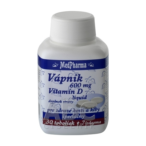 MedPharma VÁPNIK 600 mg + Vitamín D liq.