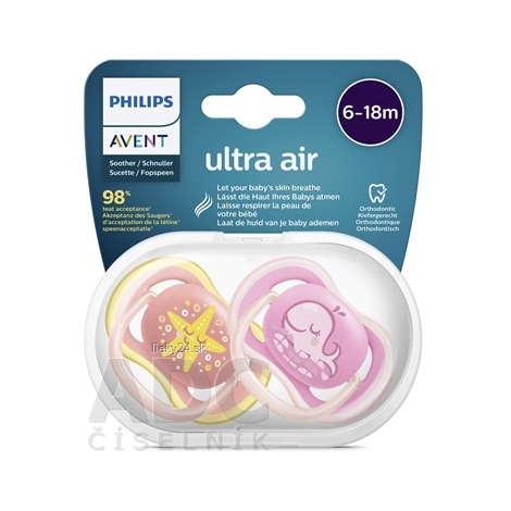 AVENT CUMLÍK 6-18M Ultra air pastel, dievča