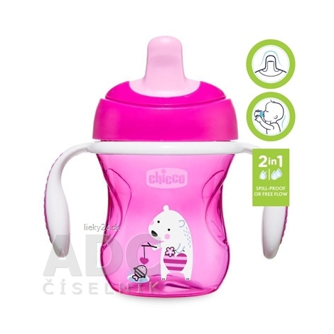 CHICCO Hrnček Training s držadlami 200 ml