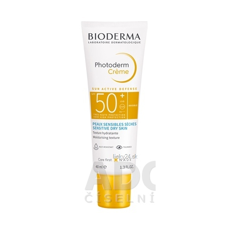 Bioderma Ochranný krém na opalování pro citlivou a suchou pleť SPF 50+ Photoderm Creme (Cream) 40 ml