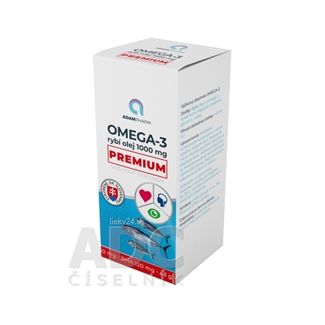 E-shop ADAMPharm OMEGA-3 rybí olej 1000 mg PREMIUM