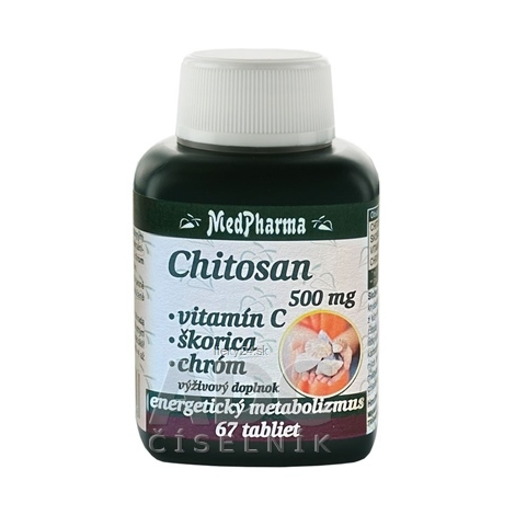 E-shop MedPharma CHITOSAN 500 mg+vitamín C,škorica,chróm