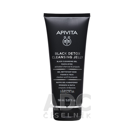 APIVITA BLACK DETOX CLEANSING JELLY – FACE & EYES