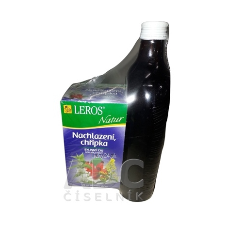 LEROS ŠŤAVA Šípka+4 byliny + Natur Prechladnutie