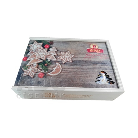 AGROKARPATY kazeta Elixír čajová, drevená Vianoce