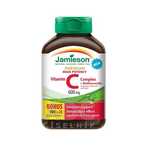 JAMIESON VITAMÍN C PREMIUM 600 mg S BIOFLAVONOIDMI