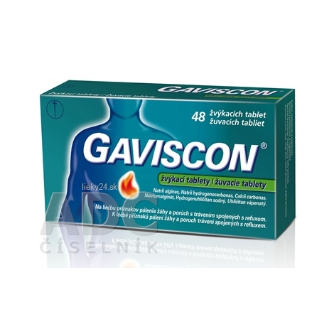 GAVISCON žuvacie tablety