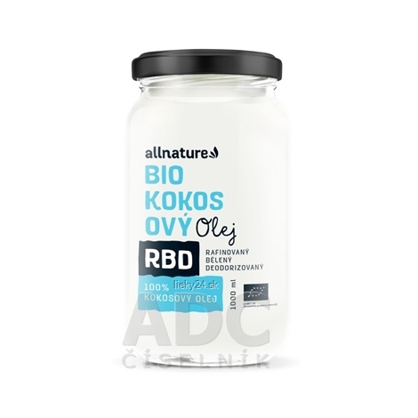 Allnature BIO KOKOSOVÝ Olej RBD