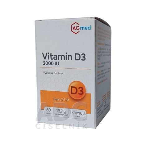 AGmed Vitamín D3 2000 IU