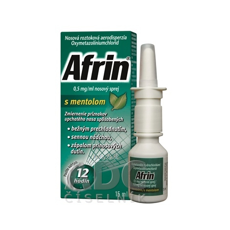 Afrin 0,5 mg/ml nosový sprej s mentolom