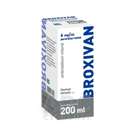 E-shop BROXIVAN 6 mg/ml perorálny roztok