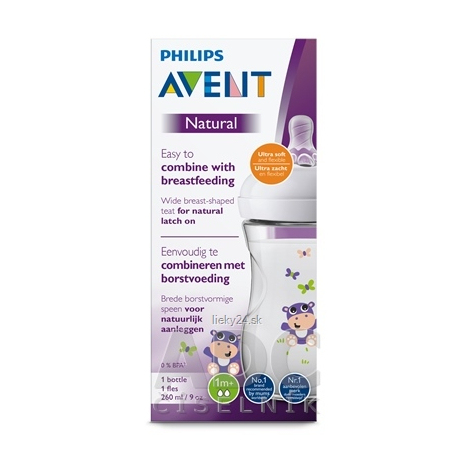 AVENT FĽAŠA Natural PP 260 ml