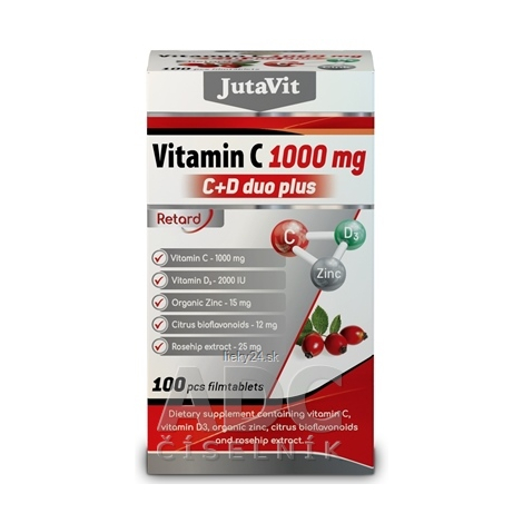 E-shop JutaVit Vitamín C 1000 mg + D3 2000 IU duo plus