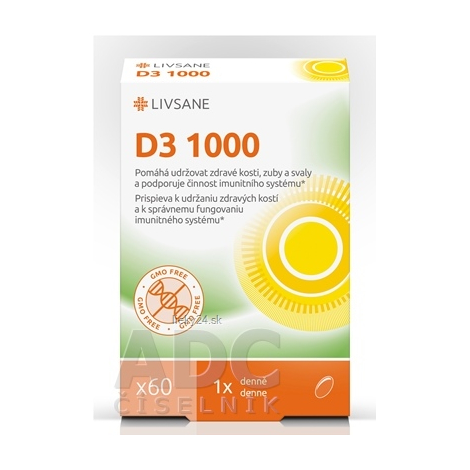 LIVSANE Vitamín D3 1000 IU