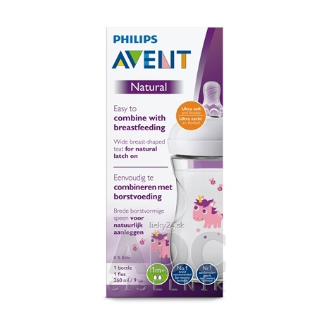 AVENT FĽAŠA Natural PP 260 ml