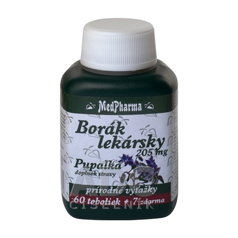 MedPharma BORÁK LEKÁRSKY 205 mg + PUPALKA