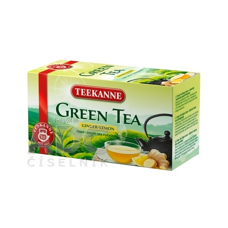 TEEKANNE GREEN TEA GINGER, LEMON