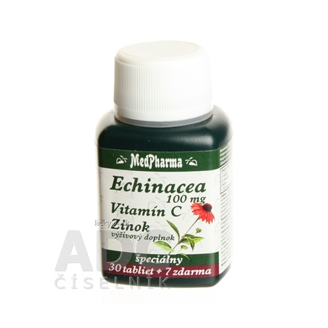 MedPharma ECHINACEA 100MG, VITAMÍN C, ZINOK