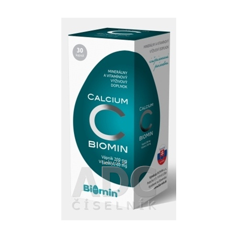 Biomin CALCIUM S VITAMÍNOM C 30CPS
