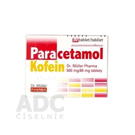 E-shop Paracetamol Kofein Dr. Müller Pharma 500 mg/65 mg