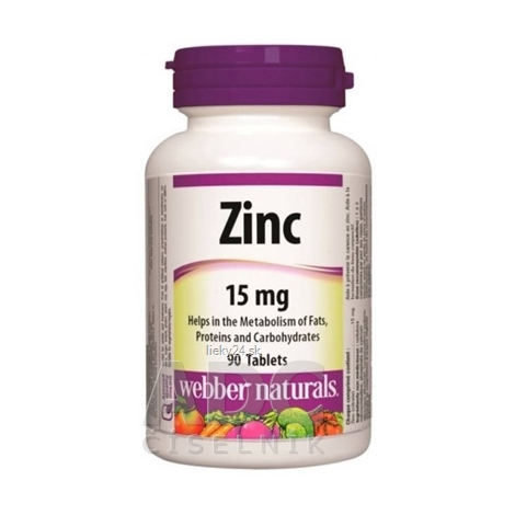 Webber Naturals Zinok 15 mg