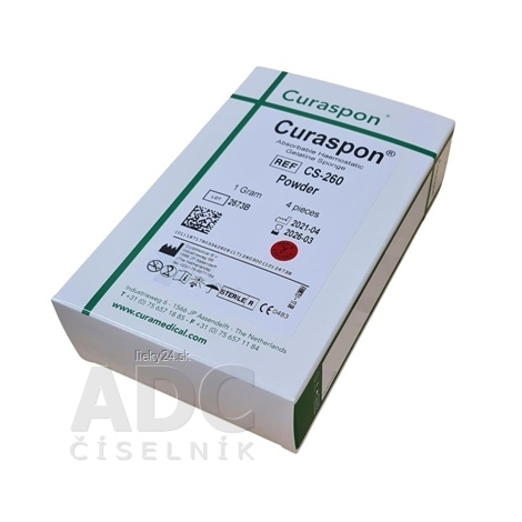 CuraSpon Powder CS-260 želatínové hemostatikum