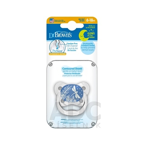 Dr.BROWN´S CUMLÍK PreVent ORTODONT SVIETIACI