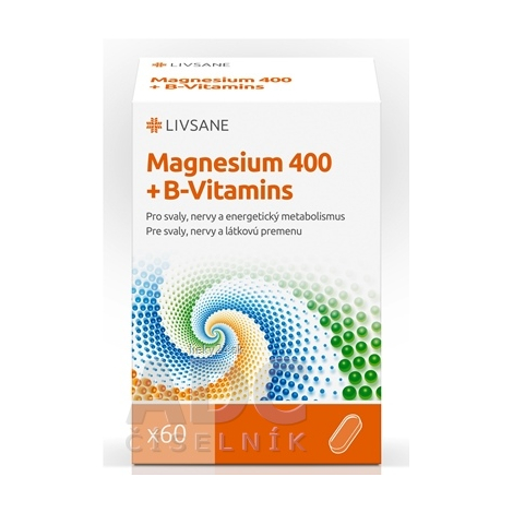 LIVSANE Magnézium 400 + B vitamíny