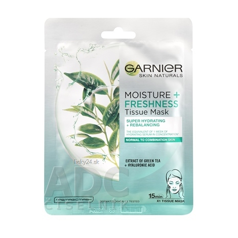 GARNIER Skin Mask FRESHNESS Zelený čaj