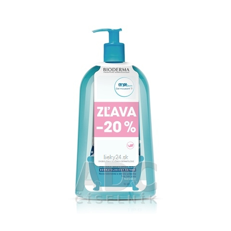 BIODERMA ABCDerm Moussant jemný čistiaci gél 1000ml AKCIA