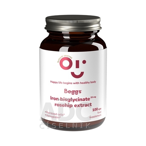 E-shop Beggs IRON bisglycinate 20 mg + ROSEHIP extract