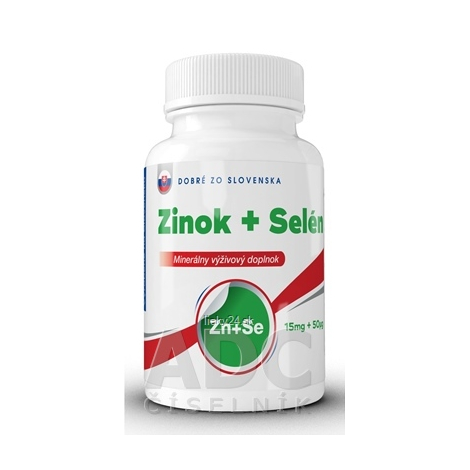 E-shop Dobré z SK Zinok 15 mg + Selén 50 μg