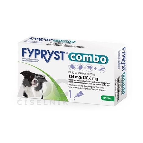 FYPRYST combo 134 mg/120,6 mg PSY 10-20 KG 1x1,34ml